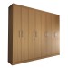 Guarda-Roupa Casal Ela e Ele 8 Portas 8 Prateleiras Marrom - Panorama Móveis