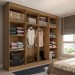 Guarda-Roupa Casal Ela e Ele 8 Portas 8 Prateleiras Marrom - Panorama Móveis