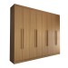 Guarda-Roupa Casal Ela e Ele 8 Portas 8 Prateleiras Cinamomo - Panorama Móveis