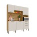 Cozinha Compacta Ferrara 6 Portas 2 Gavetas Freijó/Soft - Kits Paraná