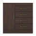 Cômoda Montevidéu 1 Porta 4 Gavetas Café Touch - Demóbile