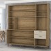 Cozinha Compacta Luiza 10 Portas 2 Gavetas Freijó/Vanilla - Panorama Móveis