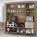 Cozinha Compacta Luiza 10 Portas 2 Gavetas Freijó/Vanilla - Panorama Móveis