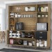 Cozinha Compacta Luiza 10 Portas 2 Gavetas Freijó/Nero - Panorama Móveis