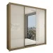 Guarda-Roupa Casal Absolut 3 Portas com Espelho Amêndola/Off-White - Panorama Móveis