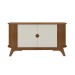Balcão Buffet Vivaldi 2 Portas Ripado Cinamomo/Off White - Artely Móveis