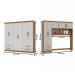 Guarda-Roupa Casal Modulado Hércules 11 Portas 6 Gavetas Cinamomo/Off White - Carioca Móveis