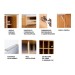 Cozinha Compacta Tulipa 6 Portas e 5 Gavetas Freijó/Mármore Branco - Tecno Mobili