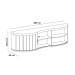 Rack para TV Até 75 Polegadas Magnum 1 Porta Ripada Flex Carvalho/Off White - Artely Móveis