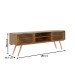 Rack para TV Até 75 Polegadas Balabio Ripado 2 Porta Jatoba - Pnr Móveis