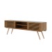 Rack para TV Até 75 Polegadas Balabio Ripado 2 Porta Jatoba - Pnr Móveis