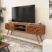 Rack para TV Até 75 Polegadas Balabio Ripado 2 Porta Jatoba - Pnr Móveis