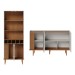 Sala de Estar Completa Jurerê 7 Portas 4 Prateleiras Off White/Freijó - Colibri