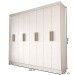 Guarda-Roupa Casal Valparaíso  8 Portas 4 Gavetas Branco - Panorama Móveis