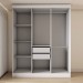 Guarda-Roupa Casal Valparaíso  6 Portas 2 Gavetas Branco - Panorama Móveis