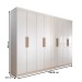 Guarda-Roupa Casal Aurora Radiante 8 Portas 4 Gavetas Branco Neve - Panorama Móveis