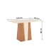 Mesa de Jantar 4 Lugares Orus Milla Nature/Off White/Linho - Henn