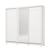 Guarda-Roupa Casal Fazano 3 Portas 6 Gavetas com Espelho Branco Hp - Henn
