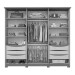 Guarda-Roupa Casal Magnus 6 Portas 6 Gavetas com Espelho Nature/Off White - Henn