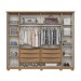 Guarda-Roupa Casal Dubai 6 Portas 6 Gavetas com Espelho Nature/Off White - Henn
