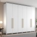 Guarda-Roupa Casal Atalaia 6 Portas 6 Gavetas Branco Hp - Henn