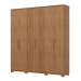 Guarda-Roupa Casal ávila Soft 6 Portas 4 Gavetas Ripado Nature - Henn