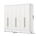 Guarda-Roupa Casal Americano Prime 6 Portas 6 Gavetas Branco Hp - Henn