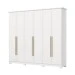 Guarda-Roupa Casal Americano Prime 6 Portas 6 Gavetas Branco Hp - Henn