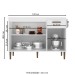 Balcão de Cozinha para Pia 120 Cm 3 Portas 1 Gaveta Branco - Decibal