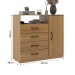 Cômoda 4 Gavetas 1 Porta Cm4142 Ipê - Decibal