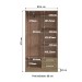 Guarda-Roupa Solteiro 4 Portas 2 Gavetas Rp1420 Wood - Decibal