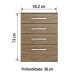 Cômoda Basic 4 Gavetas Cm1041 Wood - Decibal Móveis