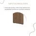 Mesa para Escritório Tamburato 4 Gavetas Nogal/Preto 6126 - Artany Móveis