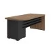 Mesa para Escritório Tamburato 4 Gavetas Nogal/Preto 6126 - Artany Móveis