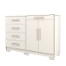 Cômoda Tailândia 2 Portas 5 Gavetas Branco - Panorama Móveis