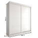 Guarda-Roupa Solteiro Gold 2 Portas 2 Gavetas Branco Brilho - Panorama Móveis