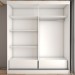 Guarda-Roupa Solteiro Gold 2 Portas 2 Gavetas Branco Brilho - Panorama Móveis