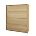 Cômoda Celeste 4 Gavetas Castanho - Panorama Móveis