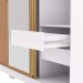 Guarda-Roupa Garibaldi 3 Portas 4 Gavetas 100% Mdf Branco/Camarim - Pnr Móveis