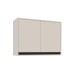 Armário Aéreo Cozinha 80 Cm Koya 2 Portas Creme - Politorno