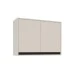 Armário Aéreo Cozinha 80 Cm Koya 2 Portas Creme - Politorno