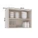Armário Aéreo Cozinha 80 Cm Koya 2 Portas Creme - Politorno