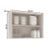 Armário Aéreo Cozinha 80 Cm Koya 2 Portas Creme - Politorno