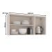 Armário Aéreo Cozinha 120 Cm Koya 3 Portas Creme - Politorno