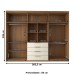 Guarda-Roupa Casal 6 Portas Aquiles Cinamomo/Off White - Panorama Móveis