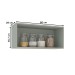 Armário Aéreo Cozinha 80 Cm Koya 1 Porta Verde Oliva - Politorno