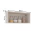 Armário Aéreo Cozinha 80 Cm Koya 1 Porta Creme - Politorno