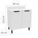 Balcão de Cozinha 80 Cm Meena 2 Portas Branco - Politorno