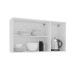 Armário Aéreo Cozinha 120 Cm Meena 3 Portas Branco/Verde - Politorno