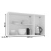 Armário Aéreo Cozinha 120 Cm Meena 3 Portas Branco/Verde - Politorno
